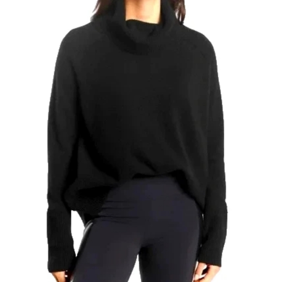Athleta Aspen Turtleneck Sweater Wool Cashmere - Picture 1 of 5